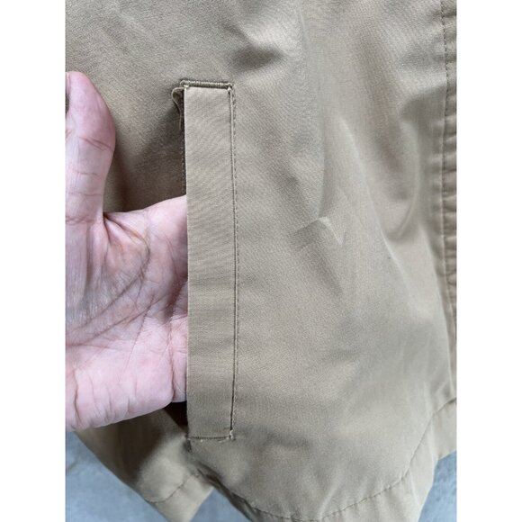 Vtg Sears Men's XL Tall Tan Spring Long-Sleeve Full-Zip Jacket Khaki Extra Large - Picture 5 of 9